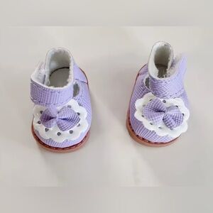 Purple Labubu Shoes with Bow Detail